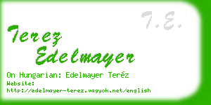 terez edelmayer business card